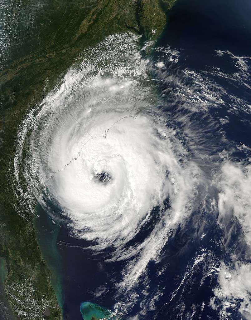 Tropical Storm satellite view