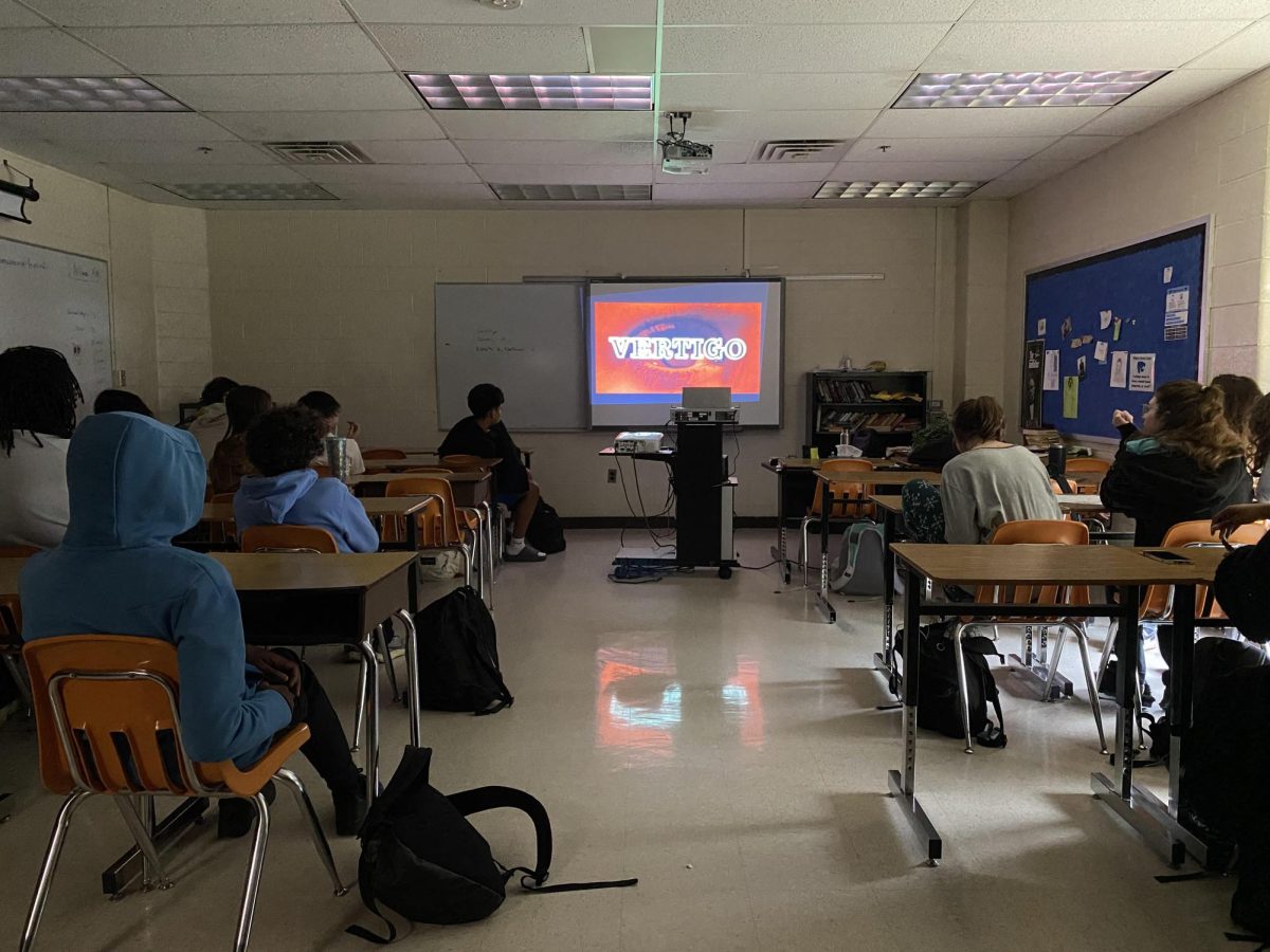 Film Study students watch Alfred Hitchcock's "Vertigo" (1958)